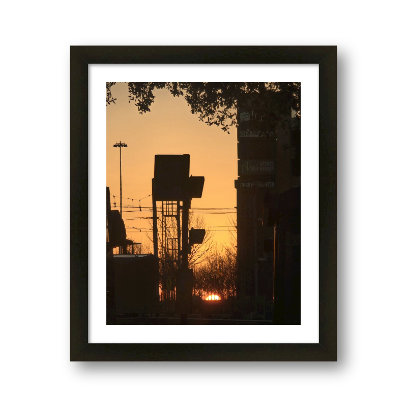 Train Station At Sunrise