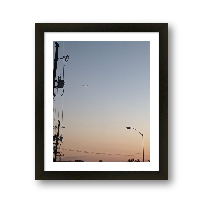 Airplane at Dusk