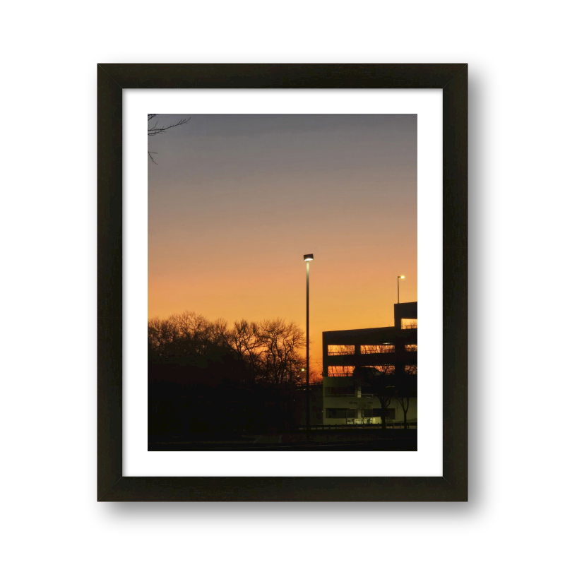College Parking Lot At Dawn